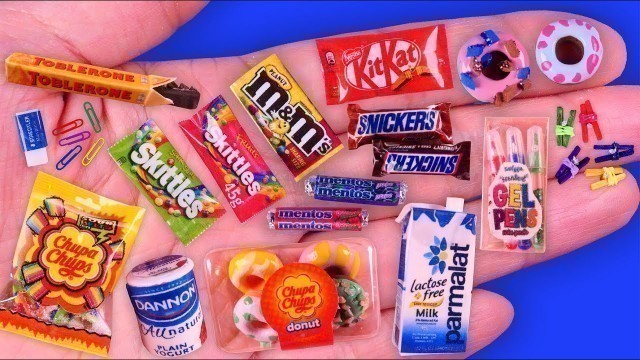 '19 DIY Miniature Food, Sweet, Drink and School Supplies~ Hacks & Crafts~'