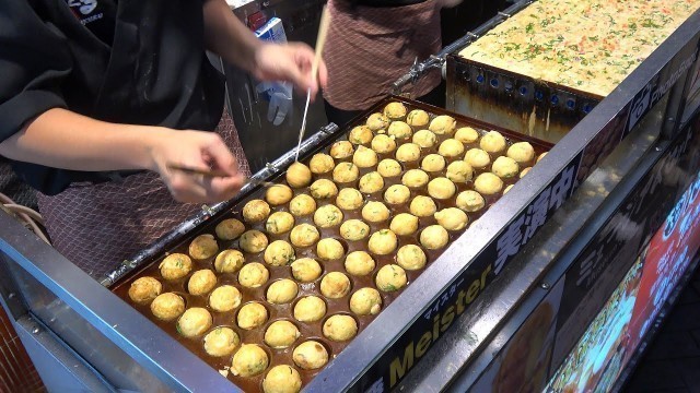 'Japanese Street Food Takoyaki Octopus Balls'