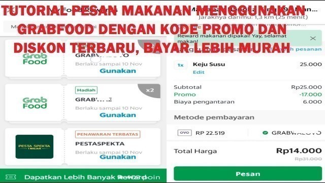 'Kode Promo Grabfood Ini Dari Tanggal 4 November 2019 Bisa Digunakan Kembali Dengan Diskonnya'