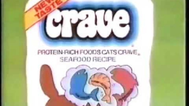 'Crave Cat Food Commercial 1987'