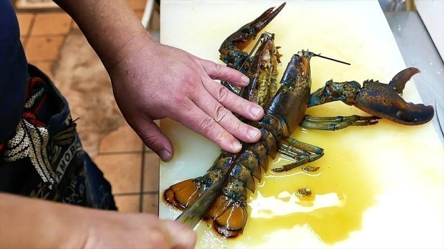 'Japanese Street Food - LOBSTER RAMEN Grilled Cheese Seafood Japan'