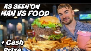 'Famous Whammy Burger Challenge From Man Vs Food | Jackson Mississippi |'