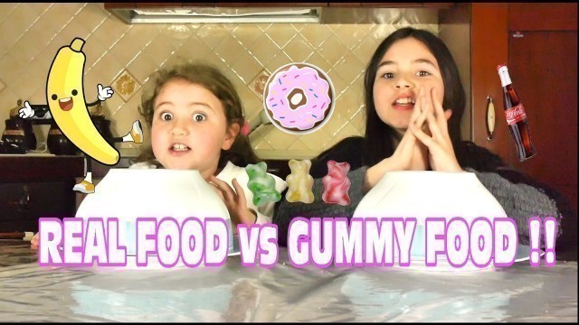 'Real Food vs. Gummy Food! !! by MARGHE GIULIA KAWAII'