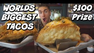 'MASSIVE 8LB TACO CHALLENGE - Faster Than Randy Santel? - ManVsFood - World\'s Biggest Taco\'s?'