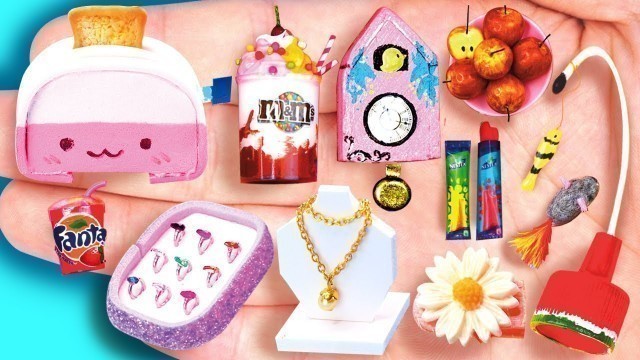 '18 DIY BARBIE MINIATURE IDEAS , Miniature Foods and Crafts'