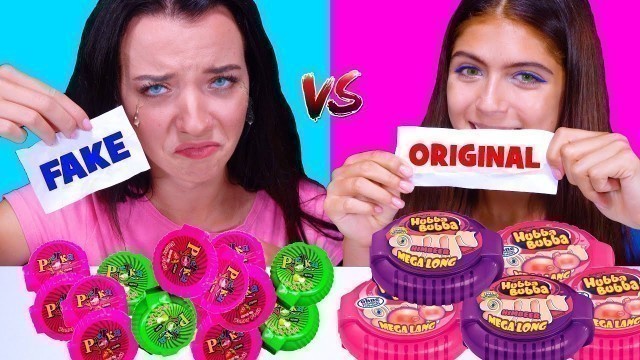 'ASMR Real Food VS Fake Food Challenge | Eating Sounds LiLiBu'