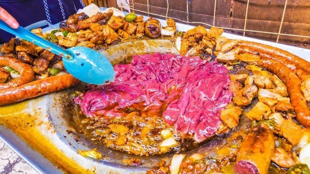 'EXTREME Mexican Street Food! BLOOD + CACTUS Tacos and SPICY Street Market TACO Tour in Mexico City'