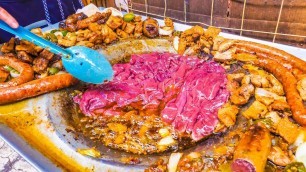 'EXTREME Mexican Street Food! BLOOD + CACTUS Tacos and SPICY Street Market TACO Tour in Mexico City'