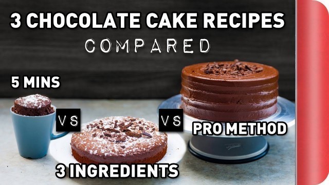 '3 Chocolate Cake Recipes COMPARED Ft. Rosanna Pansino!'