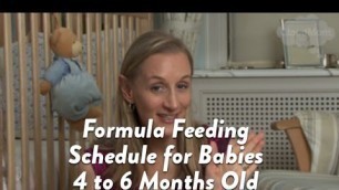 'Formula Feeding Schedule for Babies 4 to 6 Months Old | CloudMom'