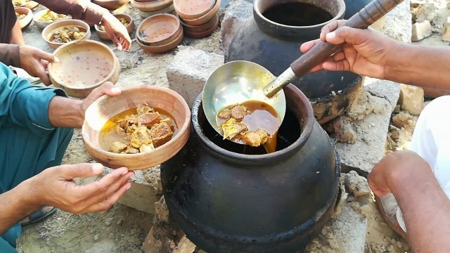 'Village marriage food - Katwa Gosht - Village Function Food - Village Food - Beautiful Pakistan'