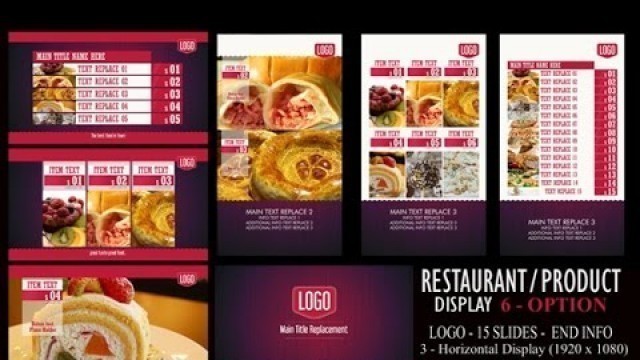 'Digital Signage Restaurant/Product'