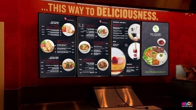 '♊ Digital signage Menu board _ Vietnamese food'