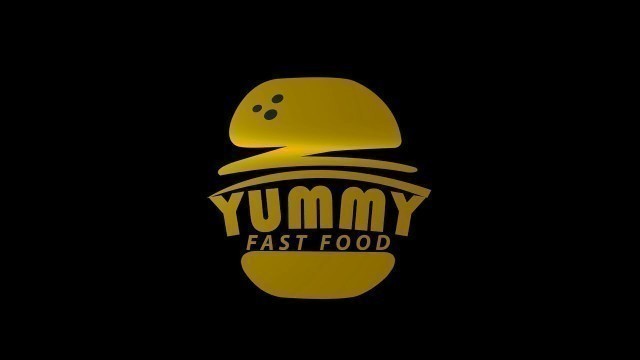 'Logo intro Yummy fast food'