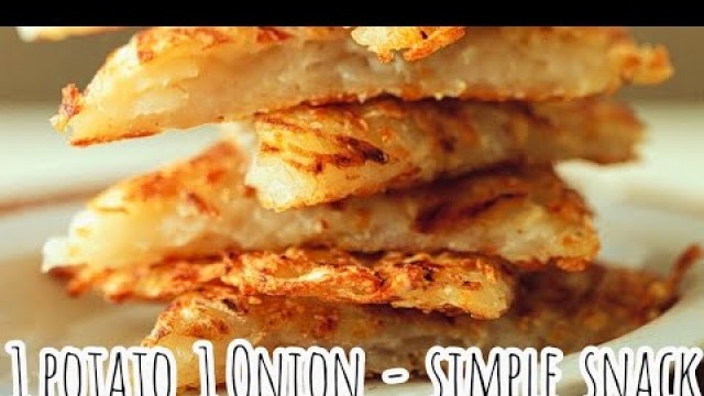 '1 Potato 1 Onion  - 2 Ingredients Recipe in Tamil | How to Make Simple Potato Evening Snack in Tamil'