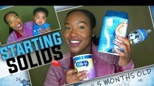 'Introducing Solids To My 5 Month Old Baby'