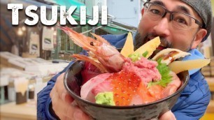 'Japanese Street Food Tour | TSUKIJI MARKET in Tokyo'