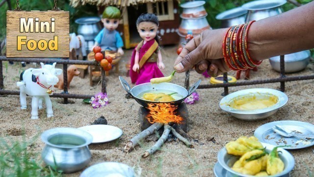 'Miniature Mirchi Bajji | Miniature Cooking | Hot Chilly Bajji | Tiny Cooking | Mini Food Cooking'