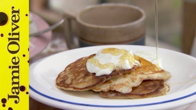 'How To Make One Cup Pancakes | Jamie Oliver'