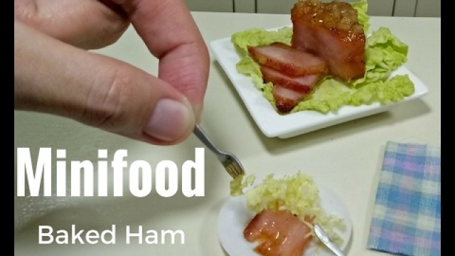 'Minifood: Baked Ham with Pineapple Glaze (ASMR) (DIY Miniature food) (Miniature Cooking)'