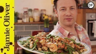 'Healthy Pan Cooked Prawns | Jamie Oliver'