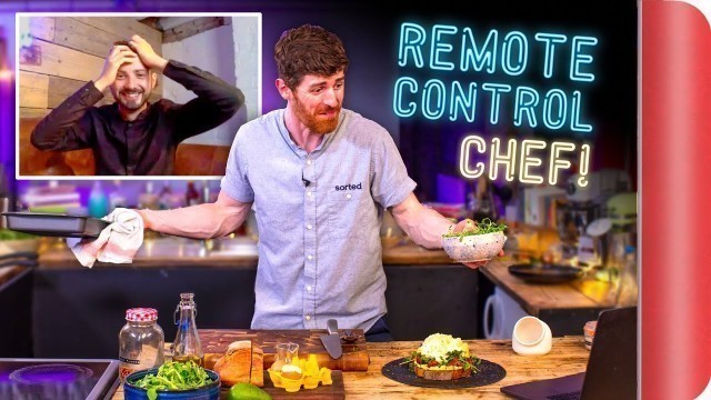 'CHEF is “REMOTE CONTROLLED” by a NORMAL!! | Cloud Egg Recipe Challenge'