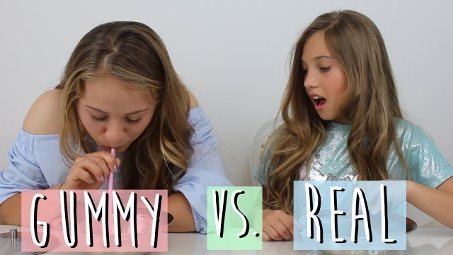 'Gummy vs Real Food Challenge | Rosie McClelland'