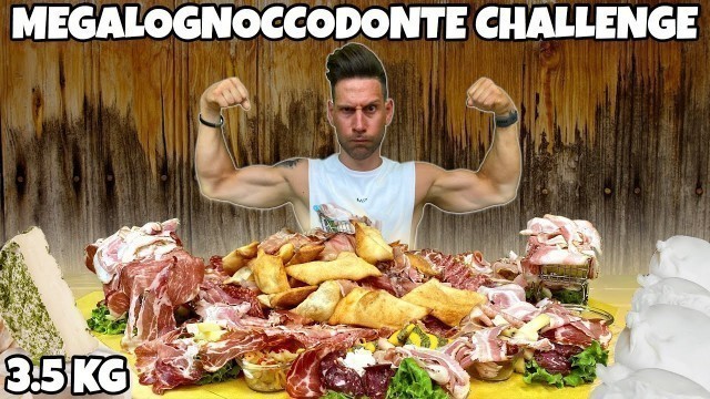 'GNOCCO FRITTO di SALUMI e FORMAGGI CHALLENGE - (MEGALOGNOCCODONTE) - MAN VS FOOD'