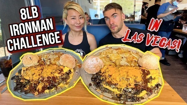 'MAN VS FOOD 8LB BREAKFAST CHALLENGE!!! Broken Yolk - Ironman Challenge #RainaisCrazy'