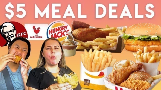 'Ranking Australian Fast Food Chains $5 Meal Deals'