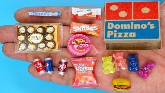 '36 DIY MINIATURE FOOD AND SWEETS HACKS AND CRAFTS !!!!'