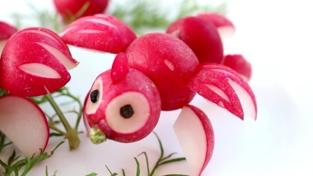 'Cute food creations | Food art | Fruit & Vegetable Carving Garnish'