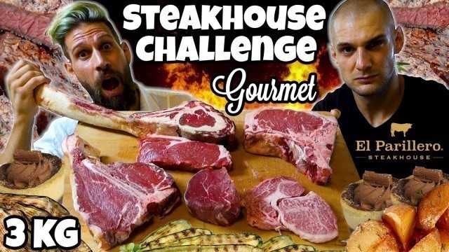 'CARNE STEAKHOUSE GOURMET CHALLENGE (3 KG di manzo) - (TripAdvisor) MAN VS FOOD'