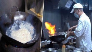 '蟹あんかけチャーハン・町中華｜Fried Rice with Crab Sauce｜Japanese Street Food｜職人の作り方｜螃蟹炒饭・炒飯・볶음밥｜中華街 武蔵境 吉祥寺'