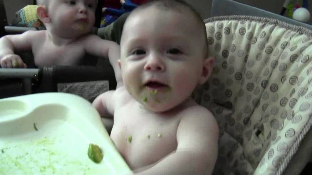 'First food! Baby Led Weaning -- 6 months old'