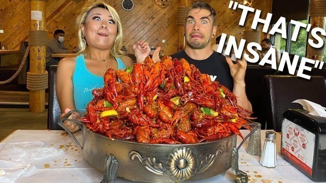 'MASSIVE 20LB SEAFOOD BOIL CHALLENGE | BIGGEST CRAWFISH BOIL | CAJUN COOKING | MAN VS FOOD'