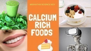 'Top Calcium rich foods  !! Health benefit\'s of Calcium !!'