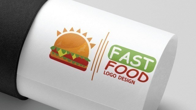 'Fast Food Burger Brand & Restaurant Logo Design Process illustrator Bangla Tutorial'