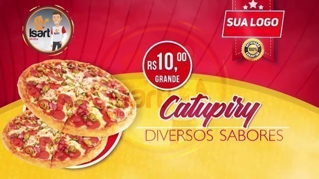 'Menu Digital PIZZARIA - Modelos Animados  profissionais (Food Menu Board) Digital Signage'