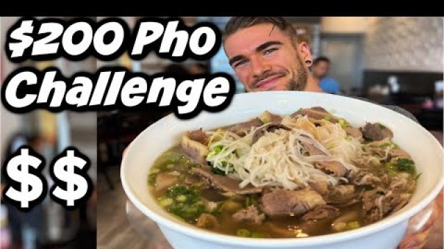 '$200 UNDEFEATED PHO CHALLENGE IN HOUSTON TEXAS! MASSIVE PHO CHALLENGE | Man Vs Food'