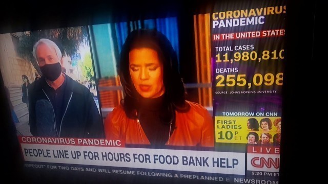 'People queue up for hours in US for food bank help for thanksgiving like beginning of the pandemic'