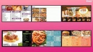 'Design menu board, food menu and restaurant digital signage - Best Menu Design service'