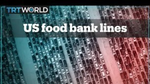 'Thousands line up for food at US food bank'