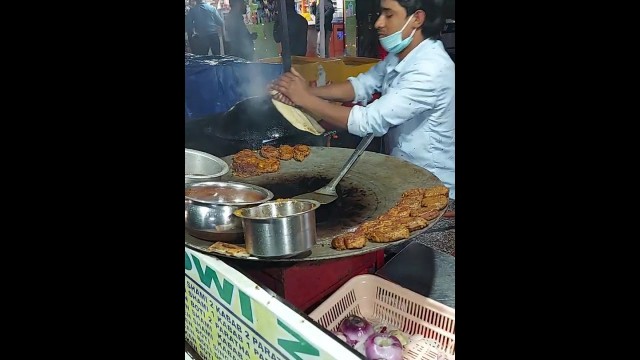 'Road Side Veg Kababa | Parantha | Food Vlogs | Noida Street Food |'