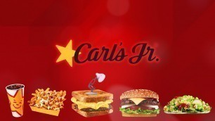 '737-Carl\'s Jr Fast Food Spoof Pixar Lamps Luxo Jr Logo'