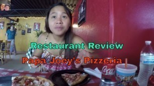 'Restaurant Review: Papa Joeys Pizzeria'