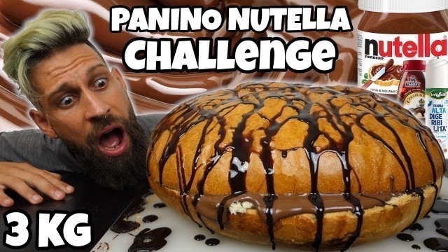 '3KG di PANINO NUTELLA Challenge (11500 Kcal) - Cheat day - MAN VS FOOD'