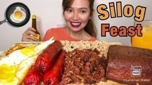 'PINOY ALMUSAL MUKBANG || Hotsilog | Cornsilog | Spamsilog II SILOG FEAST'