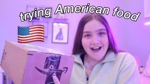 'Australian tries AMERICAN foods'