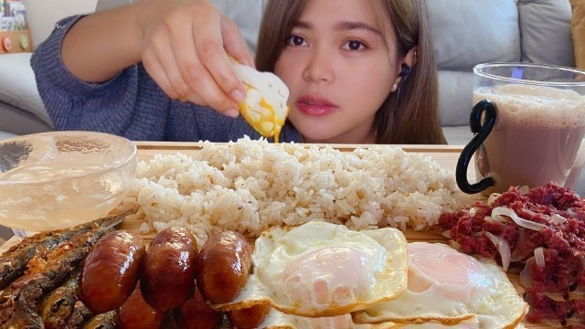 'FILIPINO BREAKFAST MUKBANG | PINOY ALMUSAL MUKBANG | Cocojam'